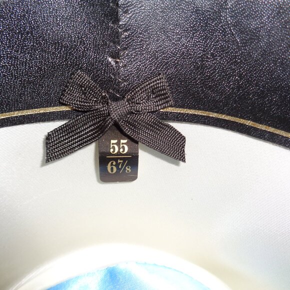 Stetson Hat Black Felt 4X Beaver 6 7/8 Carson - Picture 6 of 11